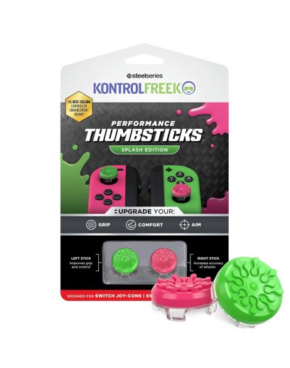 Насадки на стики KontrolFreek Splash Edition Green/Pink (Nintendo Switch) 