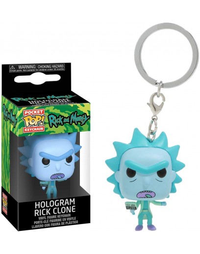 Брелок Funko Pocket POP! Keychain: Rick & Morty: Hologram Rick Clone 44746-PDQ 