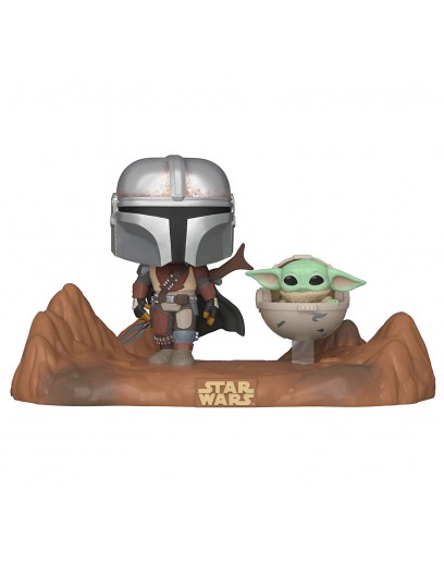 Фигурка Funko POP! TV Moments: Bobble: Star Wars: Mandalorian: Mandalorian & Child 49930 