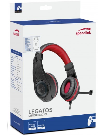 Проводная стереогарнитура Speedlink Legatos Stereo Headset (SL-450302-BK) 