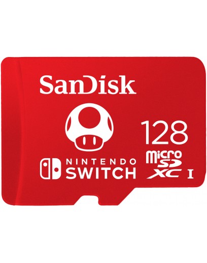 Карта памяти SanDisk microSDXC 128Gb (Mario Kart) для Nintendo Switch (SDSQXAO-128G-GNCZN) 