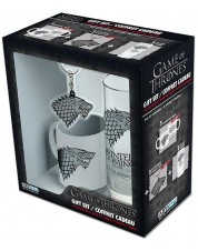 Набор подарочный Game of Thrones Stark Бокал 290ml+Брелок+Кружка 110ml ABYPCK085