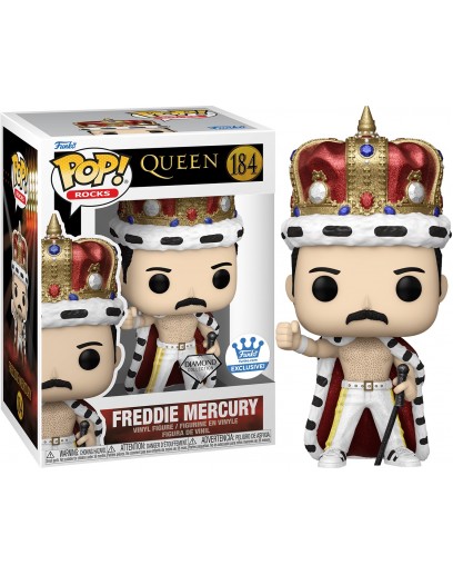 Фигурка Funko POP! Rocks: Queen: Freddie Mercury King (DGLT) (Funko Shop Exclusive) 66370 