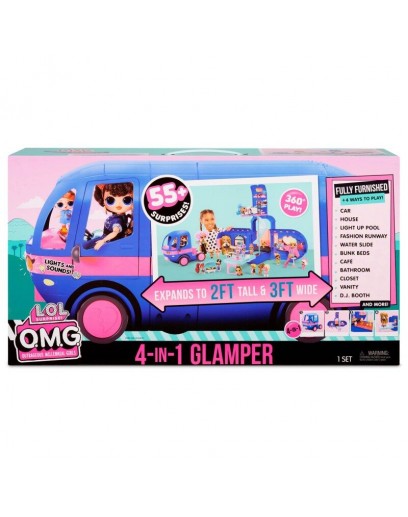 Кукла-сюрприз L.O.L. Surprise Glamper Автобус с куклой (569459) 