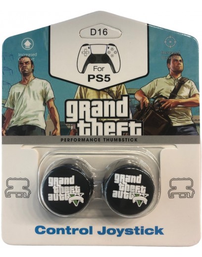 Насадки на стики Thumbstick Grand Theft Auto V (Black) (PS4 / PS5) 