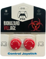 Насадки на стики Thumbstick Resident Evil Biohazard Village (Red) (PS4 / PS5)