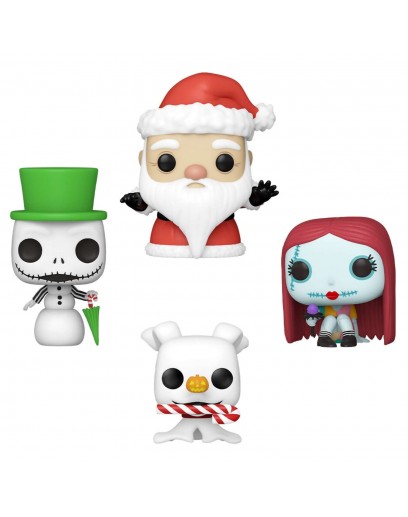 Фигурка Funko Pocket POP!: Disney: TNBC Tree Holiday Box: Snowman Jack/Zero/Sally/Sandy (Exc) 4PK 73911 