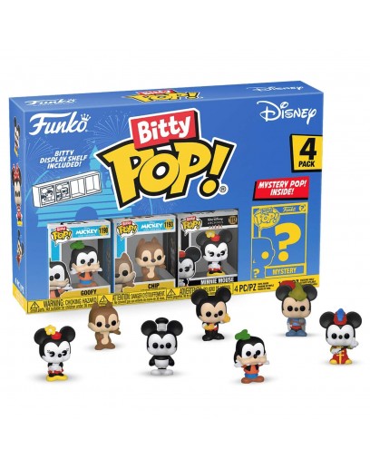 Фигурка Funko Bitty POP!: Disney S4: Goofy+Chip+Minnie Mouse+Mystery (1 of 4) 4PK 71322 