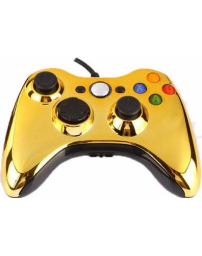 Проводной геймпад Xbox 360 (Chrome Gold) 