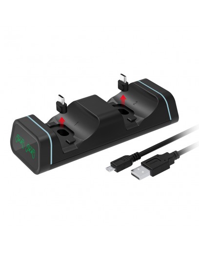 Зарядная станция Dobe Charging Dock для двух геймпадов (TYX-0613) (PS5 / Xbox Series / Switch) 