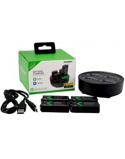 Зарядная станция + 4 аккумулятора Dobe Battery Charger (TYX-0645S) (Xbox One / Series) 