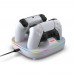 Зарядная станция Dobe RGB Charging Dock для двух Dualsense / Edge (TP5-35115), White 