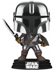 Фигурка Funko POP! Bobble: Star Wars: Mandalorian: Mandalorian with Darksaber (GW/MT) (Exc) 58797