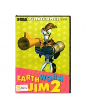 Игровой картридж для Sega Earthworm Jim 2