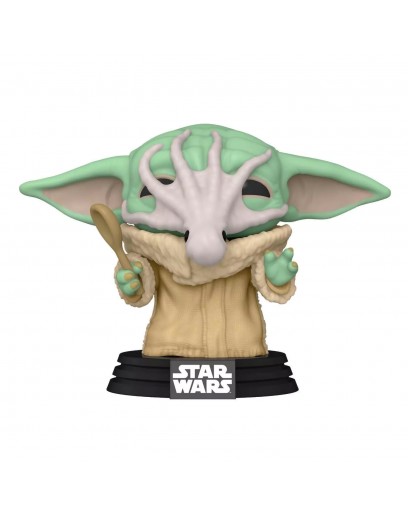 Фигурка Funko POP! Bobble: Star Wars: Mandalorian: Grogu with Chowder Squid (Exc) 54528 