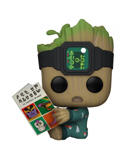 Фигурка Funko POP! Bobble: Marvel: I Am Groot: Groot In Onesie With Book 70651 