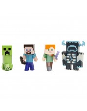 Набор фигурок Jada Toys "Metalfigs", Minecraft, 4 шт., металл, коллекционный 34337