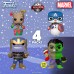 Фигурка Funko POP! Bobble: Marvel: Holiday: Hulk/Groot/Cap Snowman/Thanos 4PK (Exc) 51796 