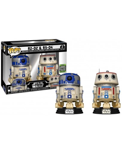 Фигурка Funko POP! Bobble: Star Wars: R2-D2 and R5-D4 Galactic Convention23 (Exc) 2PK 68750 