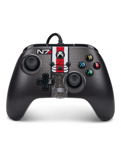 Проводной геймпад PowerA Enhanced Wired Controller (Mass Effect N7) (Xbox One / Series / PC) 