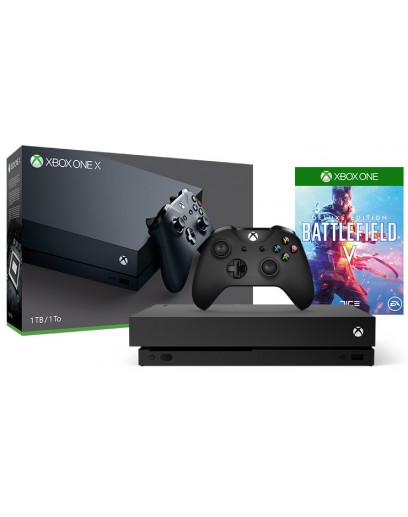 Игровая приставка Microsoft Xbox One X 1 ТБ + Battlefield V 