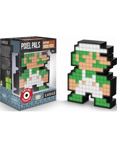 Светящаяся фигурка Pixel Pals: Super Mario Bros.: Luigi 