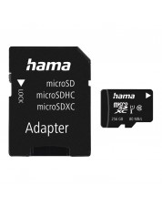Карта памяти Hama microSDXC 256GB Class 10 UHS-I 80MB/s + Adapter