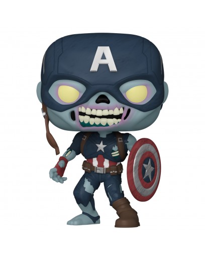 Фигурка Funko POP! Bobble: Marvel: What If: Zombie Captain America 57375 