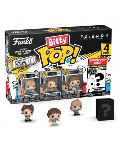 Фигурка Funko Bitty POP!: Friends S1: Rachel Green+Chandler Bing+Ross Geller+Mystery (1 of 4) 4PK 73048 