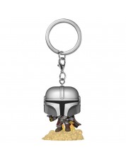 Брелок Funko Pocket POP! Keychain: Mandalorian: Mandalorian w/Blaster 53046