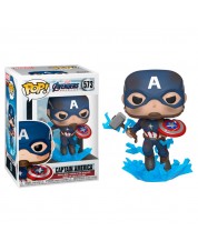 Фигурка Funko POP! Bobble: Marvel: Avengers Endgame: Captain America w/Broken Shield&Mjolnir 45137