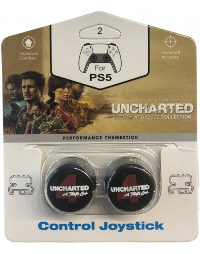 Насадки на стики Thumbstick Uncharted 4 (Black) (PS4 / PS5) 