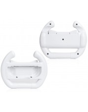 Руль-насадка Dobe Controller Racing Wheel для контроллеров Joy-Con (TNS-852B), White (Nintendo Switch / OLED)