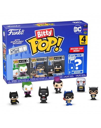 Фигурка Funko Bitty POP!: DC Comics S2: Joker+Batgirl+Batman+Mystery (1 of 4) 4PK 71312 
