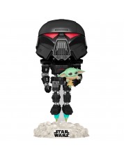 Фигурка Funko POP! Bobble: Star Wars: Mandalorian: Dark Trooper With Grogu (GW) (Exc) 58286