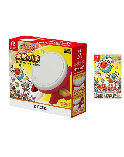 Набор Игра Taiko no Tatsujin + Игровой контроллер Hori Taiko Drum Controller (Nintendo Switch) 