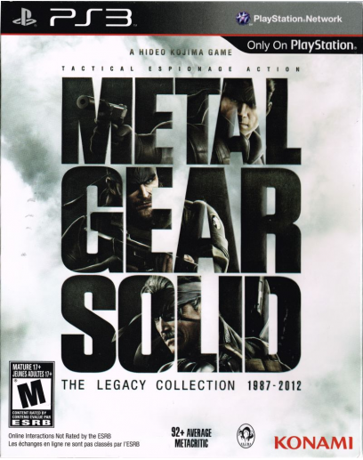 Metal Gear Solid: The Legacy Collection (1987-2012) (PS3) 