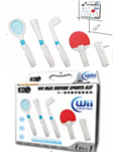 WII Набор 6 в 1 BLACKHORNS (совместим с Wii MotionPlus) (бейсбол, пинг-понг, теннис, гольф) 
