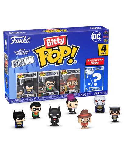 Фигурка Funko Bitty POP!: DC Comics S1: Batman+Robin+Scarecrow+Mystery (1 of 4) 4PK 71311 