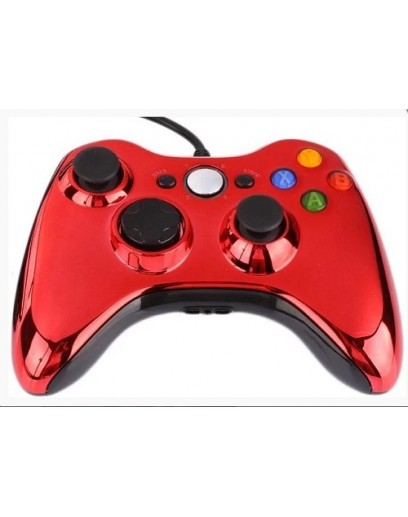 Проводной геймпад Xbox 360 (Chrome Red) 