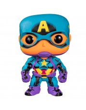 Фигурка Funko POP! Bobble: Marvel: Captain America (Black Light) (Exc) 48845