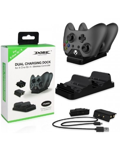Зарядная станция + 2 аккумулятора Dobe Dual Charging Dock (TYX-532) (Xbox One) 