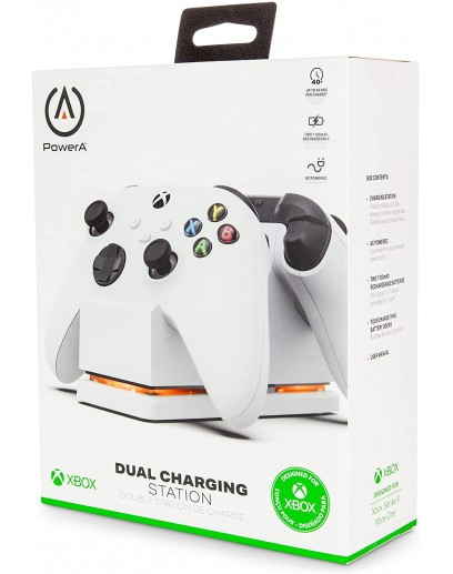 Зарядная станция PowerA Dual Charging Station (White) (Xbox One / Series) 