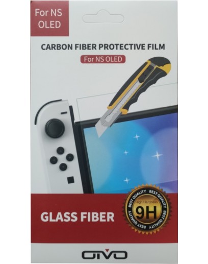 Защитное стекло Oivo Carbon Fiber Glass для Nintendo Switch OLED (IV-SW162) 