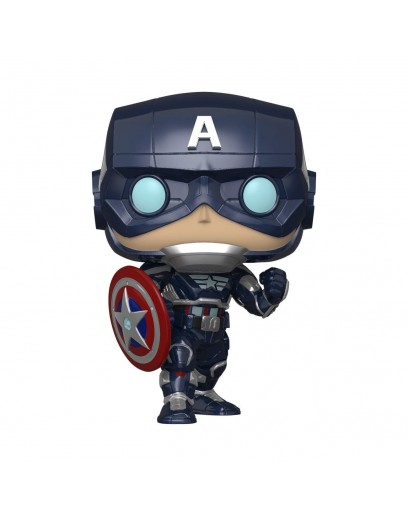 Фигурка Funko POP! Bobble: Marvel: Avengers Game: Captain America 47757 