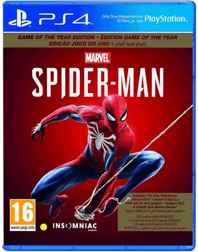 Marvel Человек-паук Издание "Игра года" (русская версия) (PS4) 