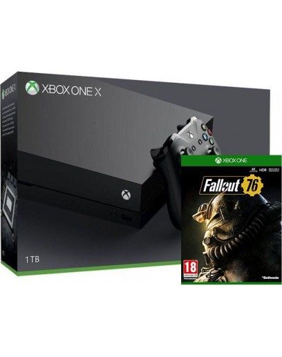 Игровая приставка Microsoft Xbox One X 1ТБ + Fallout 76 
