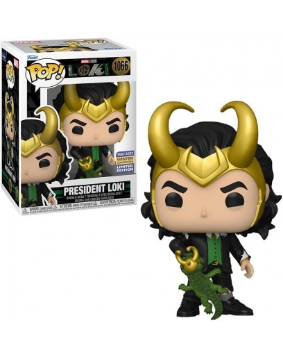 Фигурка Funko POP! Bobble: Marvel: Loki: President Loki witch Alligator (Winter Convention 2022 Exclusive) 65360 