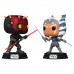 Фигурка Funko POP! Bobble: Star Wars: Clone Wars Maul vs. Ahsoka (Gamestop Exclusive) 2PK 74327 