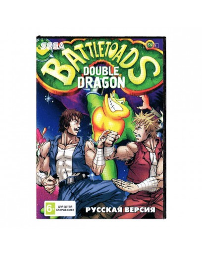 Игровой картридж для Sega Battletoads and Double Dragon 